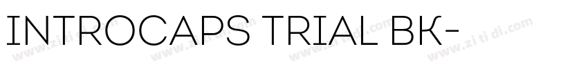 IntroCaps Trial Bk字体转换